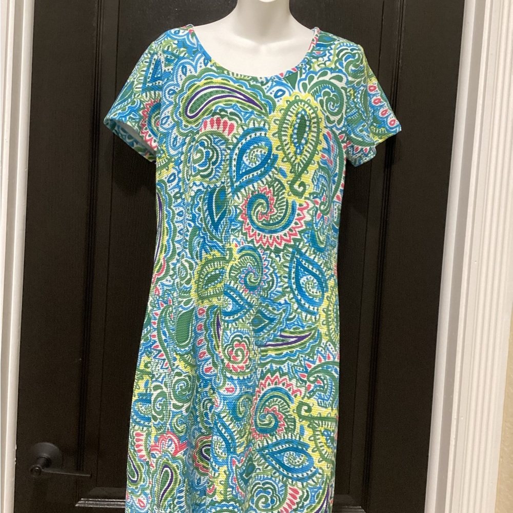 Colorful Paisley Print Dress